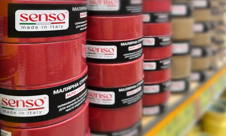 Червона малярна стрічка SENSO Rossa